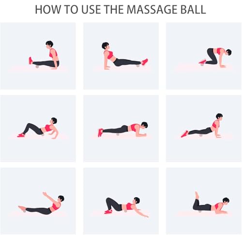 SIMPLECOOL Hard Massage Ball Lacrosse Ball Size Fascia Balls, 2 Pack, Pink | For Trigger Point Deep Tissue Myofascial Release Muscle Relax Plantar Fasciitis Relief Physiotherapy Yoga Pilates - color: Pink