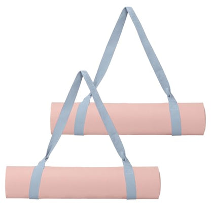 Yoga Mat Straps for Carrying, Adjustable Exercise Mat Sling Holder Multi Purpose Mats Carrier - color: Grey