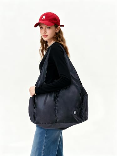 Yoga Bag for Women, Gym Tote Bag with Shoe Compartment & Wet Dry Pocket, Water Resistant Yoga Mat Bag with Adjustable Strap