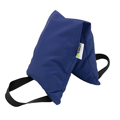 Yoga Sand Bags for Working Out - Reinforced Nylon Fabric Exercise Weight Bag with Double Handles for Secure Grip - Weighted Fitness Equipment for Yoga, Pilates & Training - Made in USA, 10 lbs - color: Blue