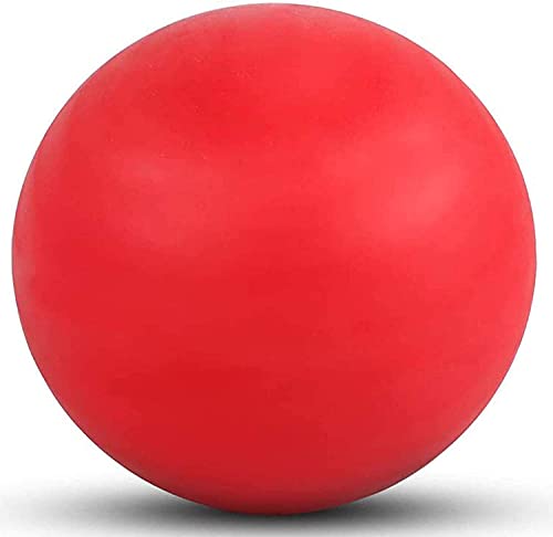 WOVTE Massage Lacrosse Ball for Sore Muscles, Shoulders, Neck, Back, Foot, Body, Deep Tissue, Trigger Point, Muscle Knots, Yoga and Myofascial Release (Red) - color: Red