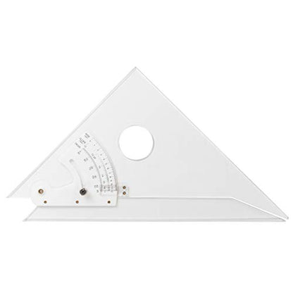 Pacific Arc Adjustable 12 Inch Triangle Plain Edge for Drafting, Architect, Engineer - style: 12 inch