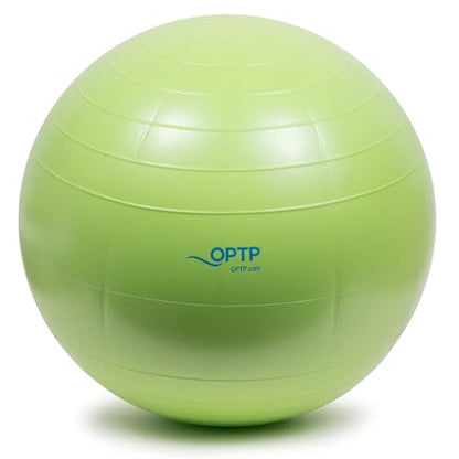 OPTP Soft Movement Ball – Green Inflatable Exercise and Pilates Ball, 12" | For yoga & core stability, soft density inflatable physical therapy ball featuring easy-grip texture, Latex & phthalate free