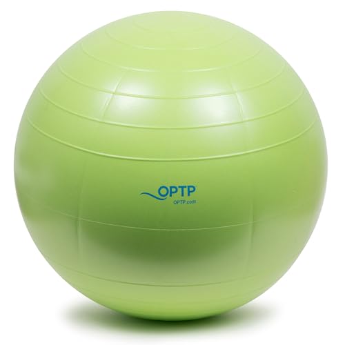 OPTP Soft Movement Ball – Green Inflatable Exercise and Pilates Ball, 12" | For yoga & core stability, soft density inflatable physical therapy ball featuring easy-grip texture, Latex & phthalate free