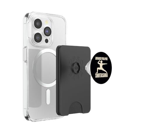 Shotasana Advanced Yoga Pose Drinking Humor PopSockets PopWallet for MagSafe - style: Magnetic PopWallet