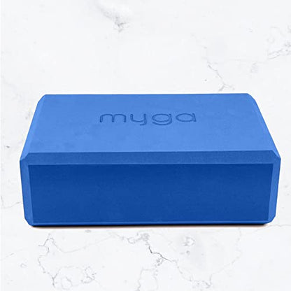 MYGA Yoga Block,Lightweight EVA Foam Yoga Brick,High Density Non-Slip Block for Yoga Poses, Pilates, Balance and Flexibility - color: Royal Blue, size: One Size
