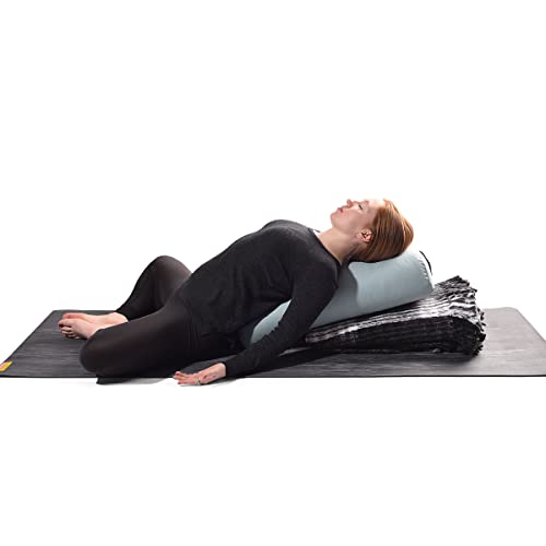 Hugger Mugger Recycled Plaid Yoga Blanket - Use as a Yoga Prop, Made From Recycled Materials, Very Soft, Supportive, Extra Thick, Warm and Cozy