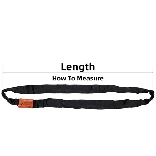Endless Round Slings for Aerial Lyra Hoop Rig, Aerial Silks Handing Polyester Lifting Sling Spanset, Heavy Duty Polyester Capacity 5300 Lbs Vertical Capacity (Black, 6 FT) - color: Black, size: 6 ft
