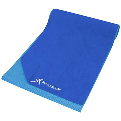 ProsourceFit Arida Yoga Mat Towel Super-Absorbent Microfiber 68-inch by 24-inch for Yoga, Pilates and Working Out (3 Color Options)