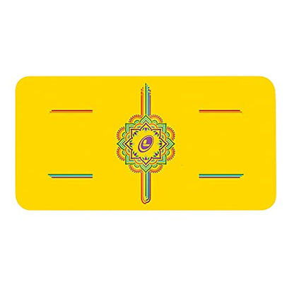 Liforme Yoga Pad - Revolutionary Alignment System, Advanced Non-Slip Grip | Eco-friendly, Non-Toxic, Sweat-Resistant, 4.2mm thick pad for knee, elbow and hand support during Yoga, Free Yoga Bag - color: Yellow