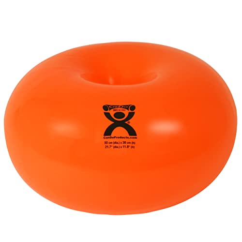 CanDo Donut Exercise, Workout, Core Training, Swiss Stability Ball for Yoga, Pilates and Balance Training in Gym, Office or Classroom - style: 22-inch
