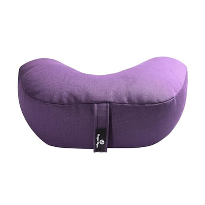 Hugger Mugger V-Shaped Meditation Cushion - Provides Support in Cross-Legged Sitting, Promotes Healthy Posture, Handmade in The USA - color: Plum