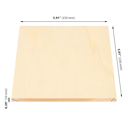 30 PCS 6 x 6 inch Wood Canvas, Blank Square Canvas for Painting, Unfinished Wooden Canvas Board for Painting DIY Craft Projects - size: 6 x 6 inch