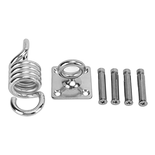 Hammock Chair Hanging Kit, Stainless Steel Ceiling Mount Set, 551LB Load Capacity Swing Hanging Chair for Yoga Sandbag Swing, Hanging Kit with Rotating Door Buckle