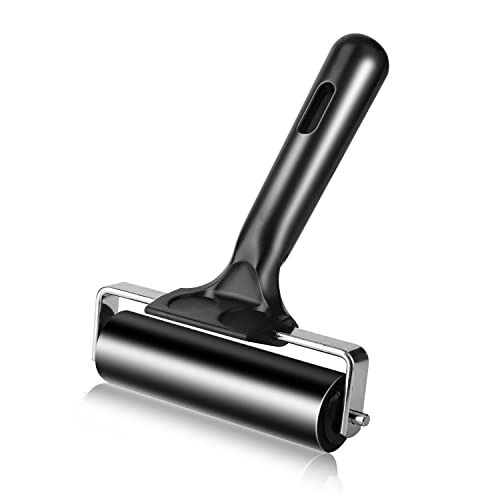 4 Inch Rubber Roller Tool, Rubber Brayer Roller for Printmaking by HRLORKC - size: 4 inch-1pack