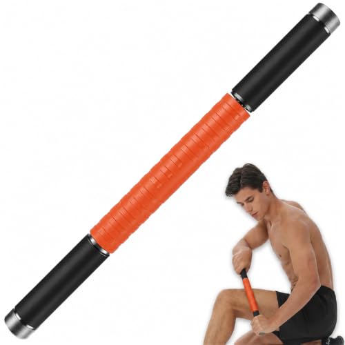 Muscle Roller Massage Stick for Legs Massager Roller-Calf Roller Deep Tissue Release Muscle Soreness, Trigger Points for Legs, Neck, Calves, Thighs, Shins, Back (Orange) - color: Orange