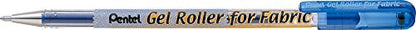 Gel Roller for Fabric, 1.0mm, Bold Lines, Permanent, Blue Ink, Box of 12 (BN15-C) - color: Blue, size: 1 Count (Pack of 12)
