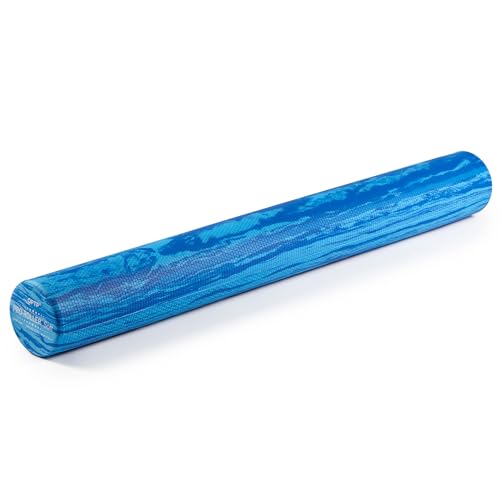 OPTP PRO-Roller Soft Density Foam Roller – Round, Blue, 36" x 4" | Low density soft foam roller for physical therapy, Pilates, yoga foam roll exercises, and muscle recovery, blue 36" x 4" - color: Blue 36" X 4"
