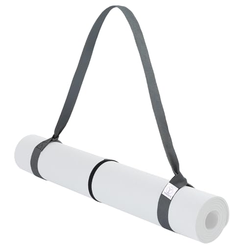 Yoga Mat Carrier Strap, Adjustable Thick Straps Sling for Carrying Large Mats, Stretching Band - color: 1pc Grey