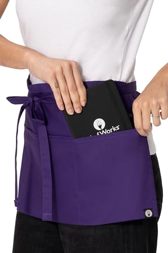 Chef Works Unisex Waitress Apron - color: Purple