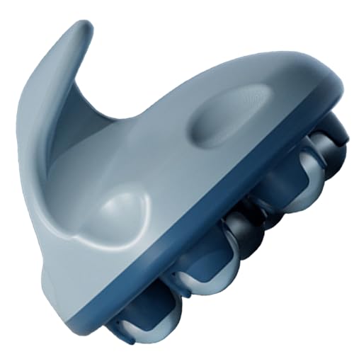 WMM Hand Held Massager, Full Body Massage Tool with Roller Ball Massager Manual 360-degree-roller for Muscle Back Neck Joint Foot Shoulder Leg Pain Relief with Portable Design - color: Blue