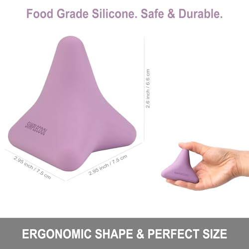 Manual Trigger Point Massage Tool Small Massager Ball 3″×2.6″ Purple - color: Purple