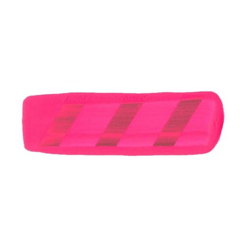 GOLDEN SoFlat Matte Acrylics, Fluorescent Pink, 4 fl. oz. Jar | Artist grade paint with gouache-like matte coverage, acrylic durability, and smooth self-leveling consistency.