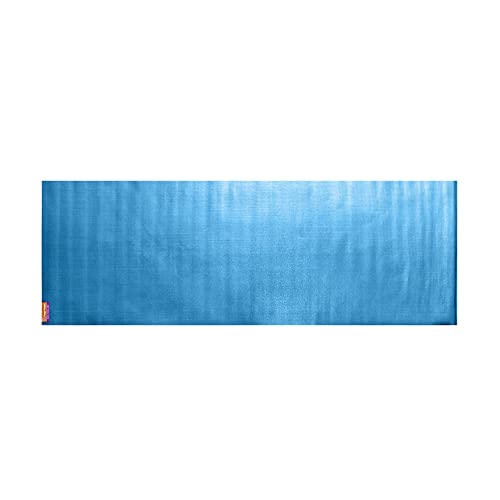 Hugger Mugger Tapas Travel Yoga Mat - Super Portable and Durable, Textured Sticky Surface, May be Folded or Rolled, Packable, Economical - color: Blue