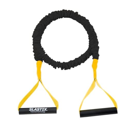 Stroops Slastix Toner Resistance Bands with Handles | Safe Sleeve Exercise Bands for Strength Training, Full Body Workouts, and Home Gym Fitness - color: Black, size: Light Resistance - 15 lbs.