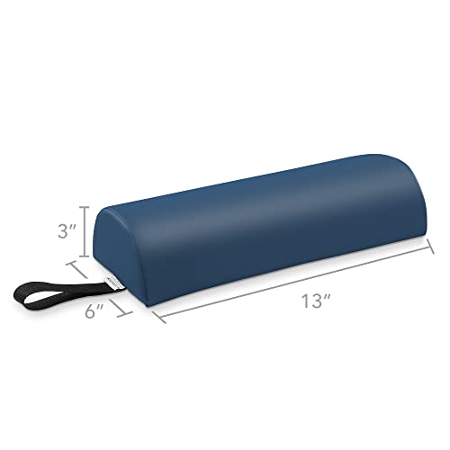 Saloniture Half Round Neck Massage Table Bolster Pillow Pad - 13 x 6 x 3 Inch - Blue - color: Blue