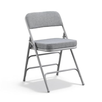 Padded Folding Chair with Thick Cushion, 1 Pack Grey - color: Gray 1 Pack