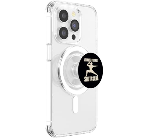 Shotasana Advanced Yoga Pose Drinking Humor PopSockets PopGrip for MagSafe - style: Magnetic PopGrip