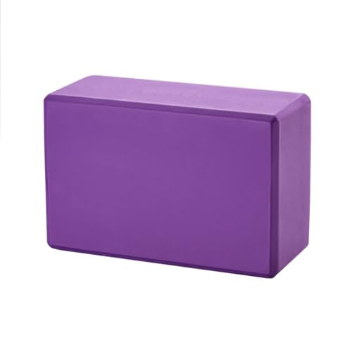 High-Density EVA Yoga Block – Hard & Thick (250g) Block for Yoga, Pilates, Dance Workout – Non-Slip Exercise Brick for Beginners, 9x6x4 Inches - color: Purple