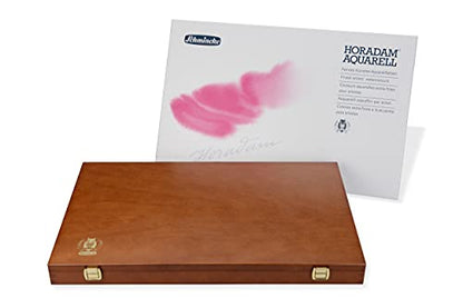 Schmincke Horadam Aquarell Premium 47 x 1/1 pans, 74348097 | incl. porcelain palette, 2 brushes, ONetz - style: 48 x 1/1 pans, Premium Set