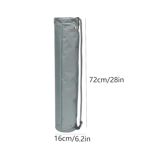 Yoga Mat Storage Bag with Adjustable Strap Water-proof Oxford Cloth Carrier for Travel & Gym (72x16x16cm, Grey)