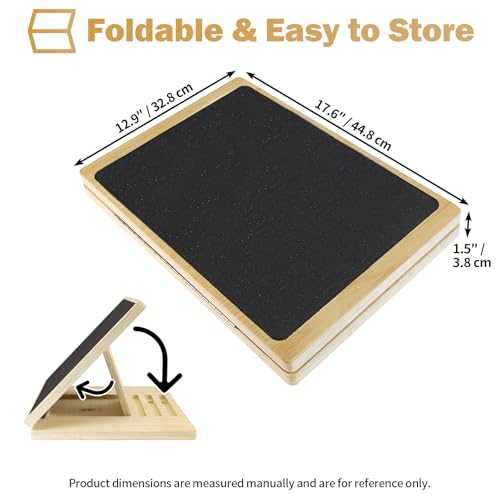 Slant Board for Calf Stretching and Exercise with Training Poster