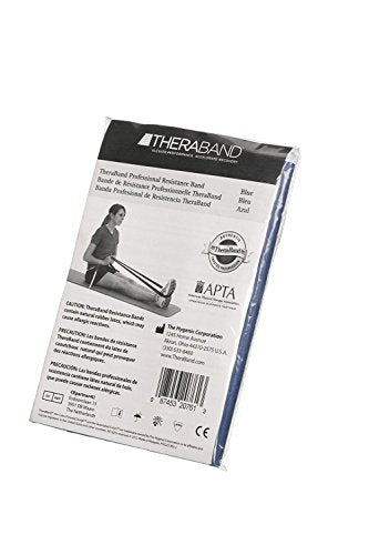 THERABAND Resistance Bands - color: Blue, size: 1 Box of 30, style: Level 4 / Extra Heavy