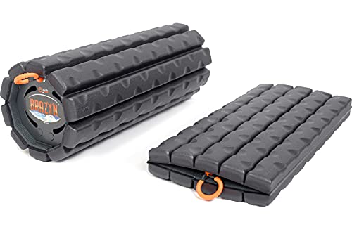 Brazyn Morph Foam Roller: Collapsible Travel Foam Roller for Back Pain Relief, Workout Muscle Recovery, Back Massager, Deep Tissue Leg Massage, Back Cracker (Midnight, Traditional) - color: Midnight, size: Traditional