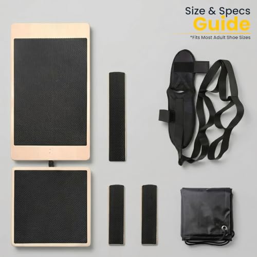 Axis Balance Board And Wobble Board For Sport Posture Correction, Plantar Fasciitis Relief, And Physical Therapy Training Kit With Stretch Strap and Poly Bag container included