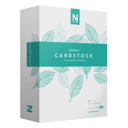Neenah Vellum Bristol Cardstock, Lightweight, 2 Packs of 325 Sheets/650 Sheets, 67 lb/147 gsm, 94 Brightness, 8.5" x 11" - MORE SHEETS! (91633-01) - size: 2-Pack