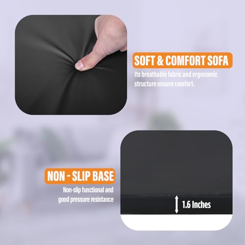 Gymnastics Mats Foldable Tumbling Mats Portable Gymnastics Exercise Mat Thick Gymnastics Tumbling Mats Pad Home Exercise Panel Mat With Carrying Handles - color: Black, size: 6 ft W x 2 ft L