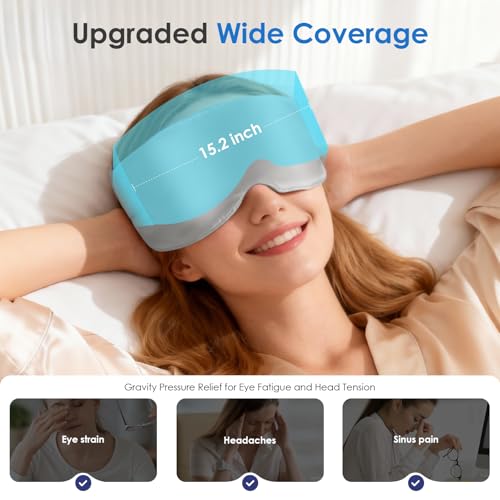 Akakios Weighted Eye Mask Silk Sleep Mask for Sleeping(Gray) - color: Silk-light Gray