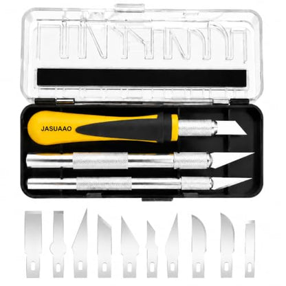 Exacto Knife Set, Precision Craft & Hobby Knives, 16-Piece | 10 Blades & 3 Handles in Magnetic Storage Case, Ergonomic Maker Kit for Scrapbooking, 3D Print Cleanup, Architecture Modeling