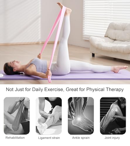 Resistance Bands Non Slip Elastic Stretch Bands for Men Women - color: Blue