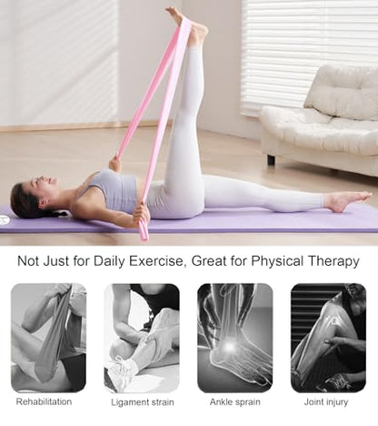 Resistance Bands Non Slip Elastic Stretch Bands for Men Women - color: Blue