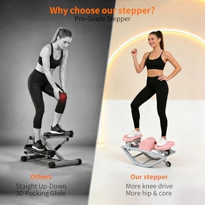 Rock Stepper for Exercise at Home, Low Impact Balance Board Side Stepper