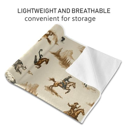 Yoga Mat Towel Cowboy, 73" x 27" - color: Cowboy