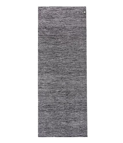 Manduka Shala Yoga Rug 71" - Outdoor Yoga & Meditation | Foldable & Machine Washable | Natural Cotton | Handmade | 71 x 26 inches - color: Black Heather