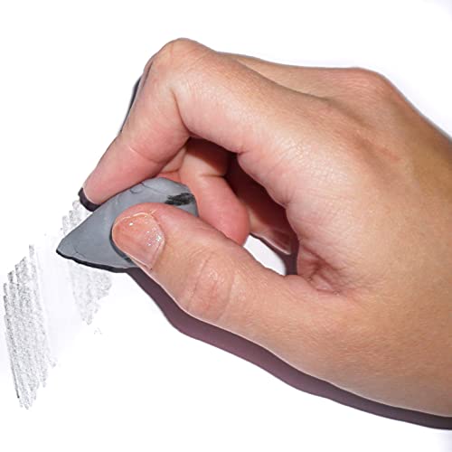 June Gold 15 Piece Art Eraser Set, White, Pink, Kneaded, and Retractable | 3 White Vinyl (Firm), 3 Pink Rubber (Medium), 3 Kneaded (Soft), 3 Retractable (Precision), & 3 Retractable Refills