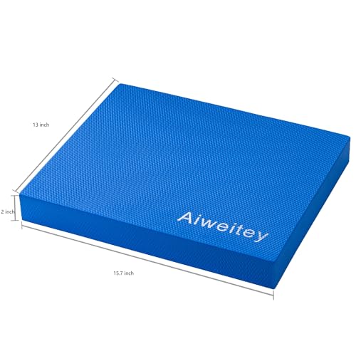 Stability Trainer Pad - Foam Balance Exercise Pad Cushion for Therapy, Yoga, Dancing Balance Training, Pilates,and Fitness - color: Blue